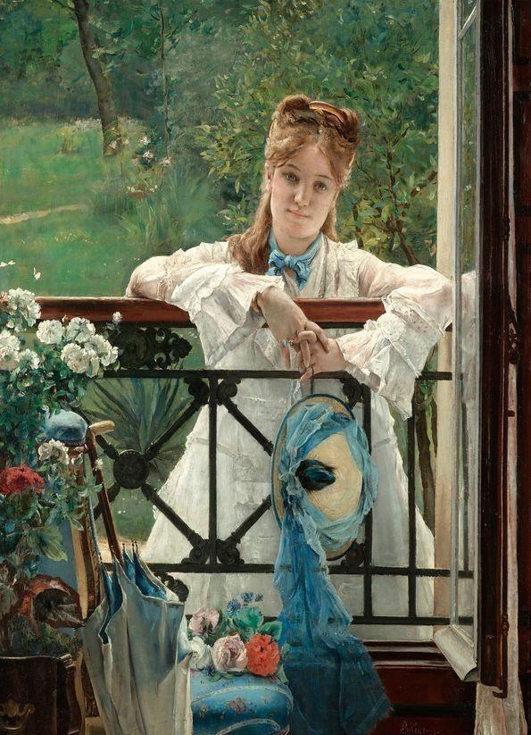 19世纪著名画家比利时阿尔弗雷德·<a href=https://www.kuhw.com/e/tags/?tagname=%E9%98%BF%E5%B0%94%E5%BC%97%E9%9B%B7%E5%BE%B7%C2%B7%E5%8F%B2%E8%92%82%E6%96%87%E6%96%AF target=_blank class=infotextkey>史蒂文斯</a>油画作品欣赏