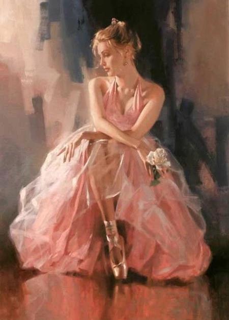 他笔下色调淡雅柔和的女性Richard Johnson（美国）