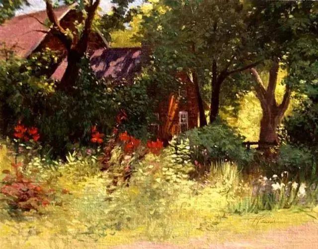 绮丽多姿的加拿大风景油画