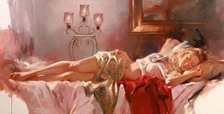 他笔下色调淡雅柔和的女性Richard Johnson（美国）