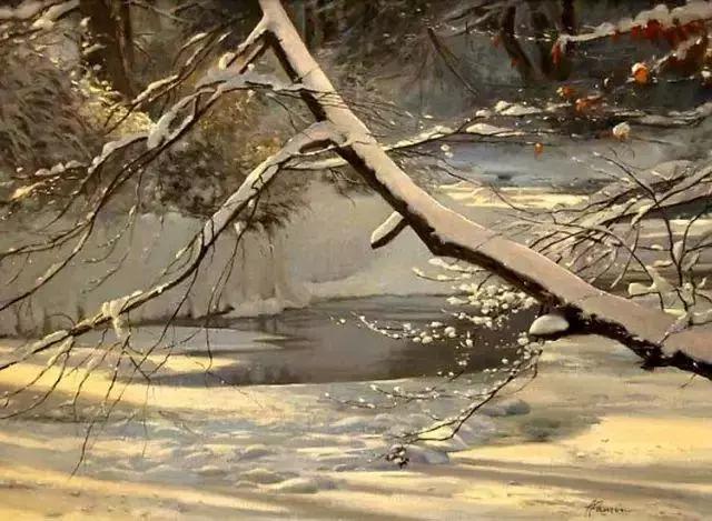 绮丽多姿的加拿大风景油画