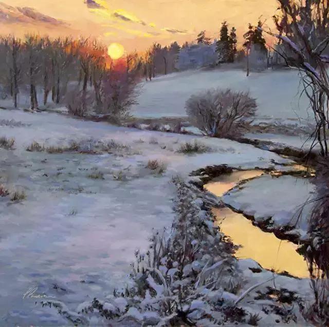 绮丽多姿的加拿大风景油画