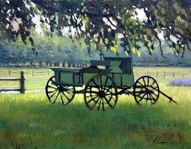 绮丽多姿的加拿大风景油画