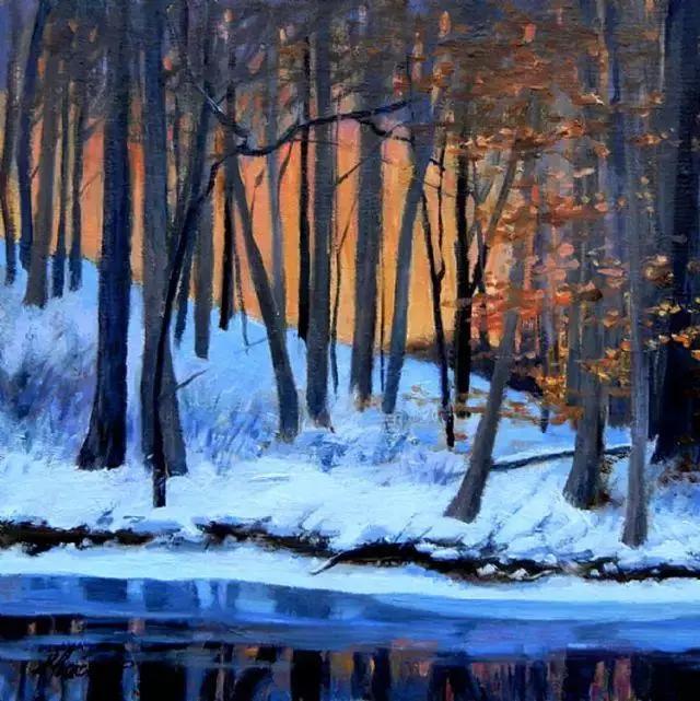 绮丽多姿的加拿大风景油画