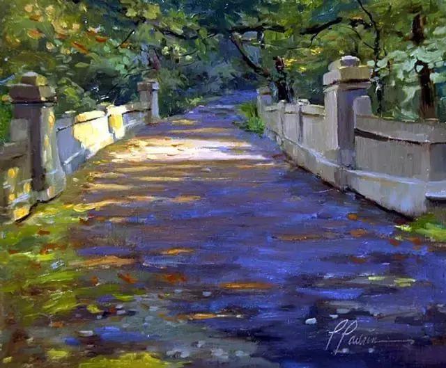 绮丽多姿的加拿大风景油画