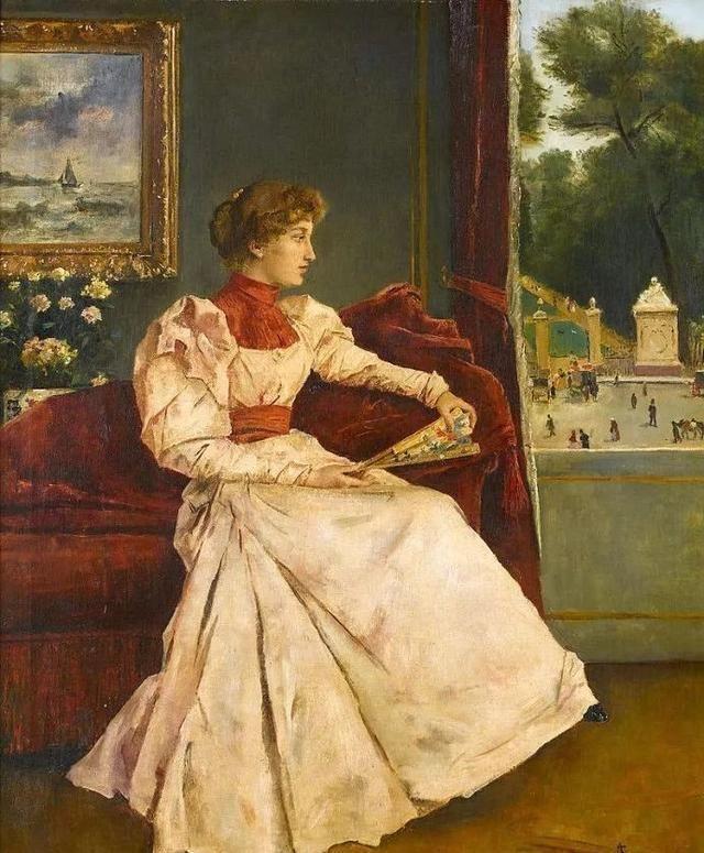 19世纪著名画家比利时阿尔弗雷德·<a href=https://www.kuhw.com/e/tags/?tagname=%E9%98%BF%E5%B0%94%E5%BC%97%E9%9B%B7%E5%BE%B7%C2%B7%E5%8F%B2%E8%92%82%E6%96%87%E6%96%AF target=_blank class=infotextkey>史蒂文斯</a>油画作品欣赏