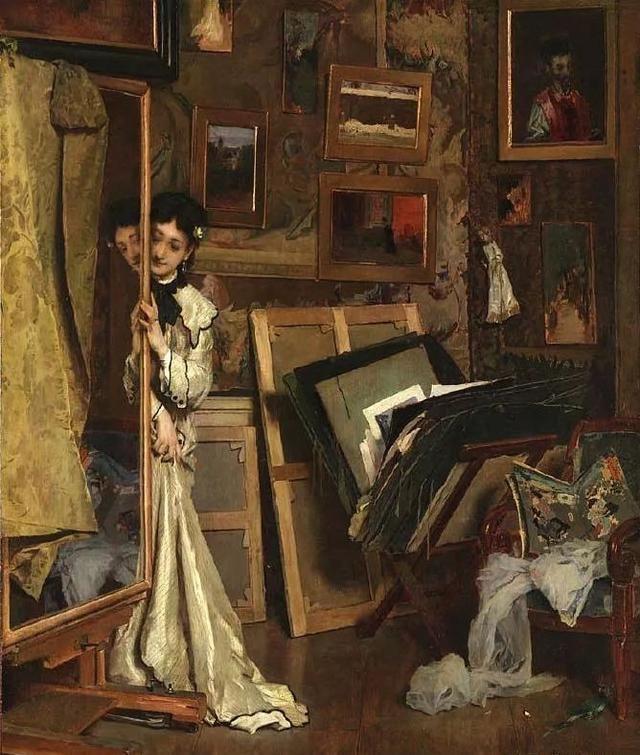 19世纪著名画家比利时阿尔弗雷德·<a href=https://www.kuhw.com/e/tags/?tagname=%E9%98%BF%E5%B0%94%E5%BC%97%E9%9B%B7%E5%BE%B7%C2%B7%E5%8F%B2%E8%92%82%E6%96%87%E6%96%AF target=_blank class=infotextkey>史蒂文斯</a>油画作品欣赏