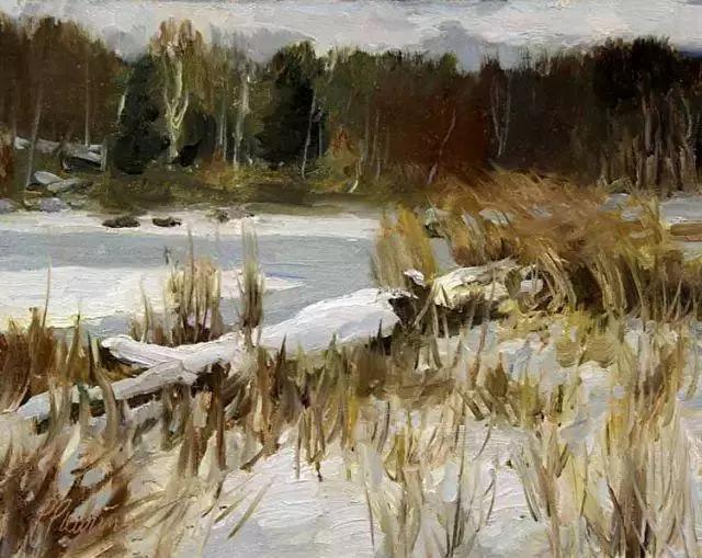 绮丽多姿的加拿大风景油画