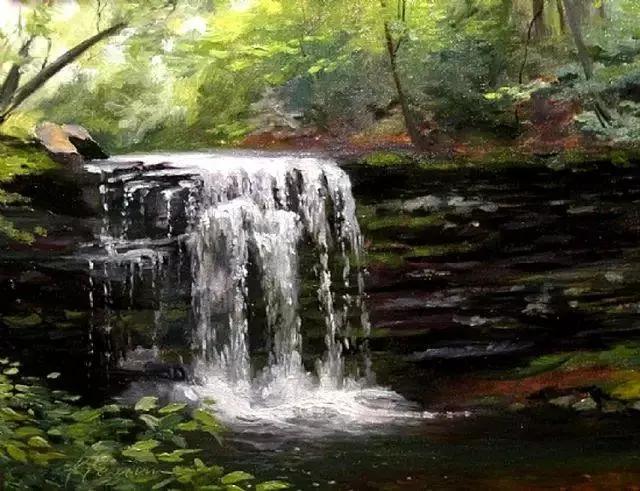 绮丽多姿的加拿大风景油画