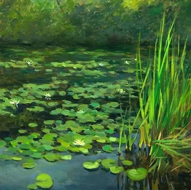 绮丽多姿的加拿大风景油画