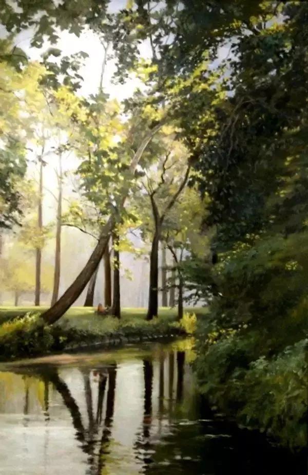 绮丽多姿的加拿大风景油画