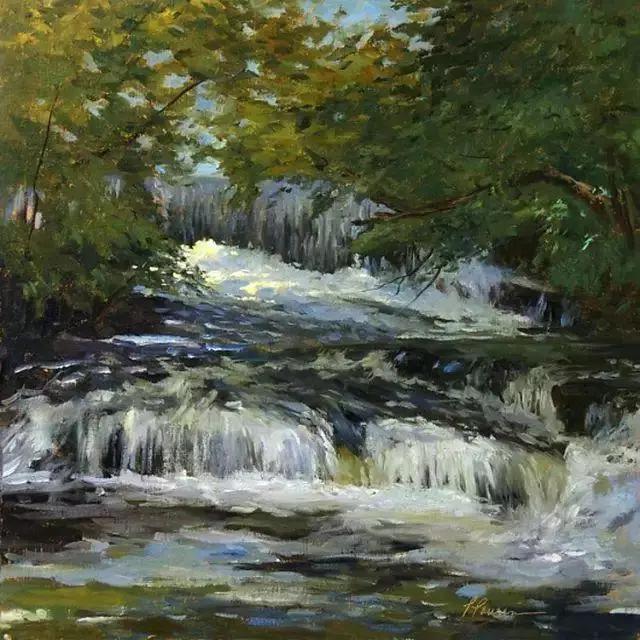 绮丽多姿的加拿大风景油画