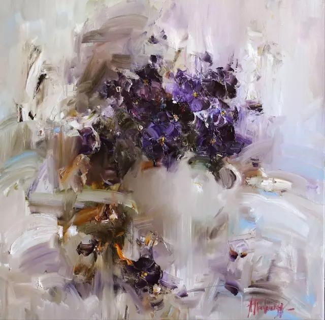 带有韵律的油画（美）安吉丽娜·朱莉作品欣赏