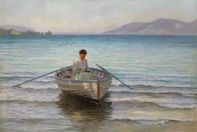 奥地利的冬天不太冷Oswald Grill风景油画