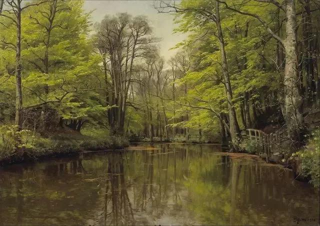 丹麦风景画大师Peder Mork Monsted油画作品欣赏