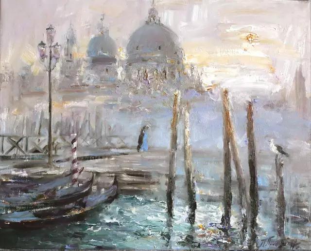 带有韵律的油画（美）安吉丽娜·朱莉作品欣赏