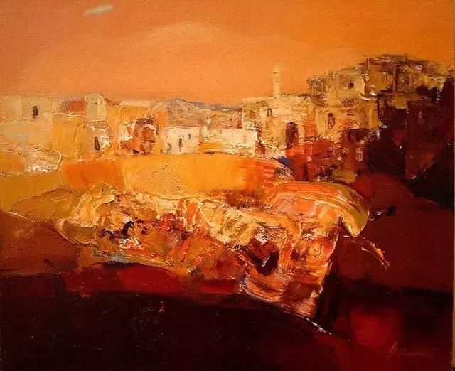 带有韵律的油画（美）安吉丽娜·朱莉作品欣赏