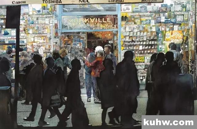 美国水彩画家笔下的中国风情