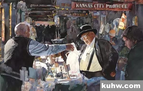 美国水彩画家笔下的中国风情