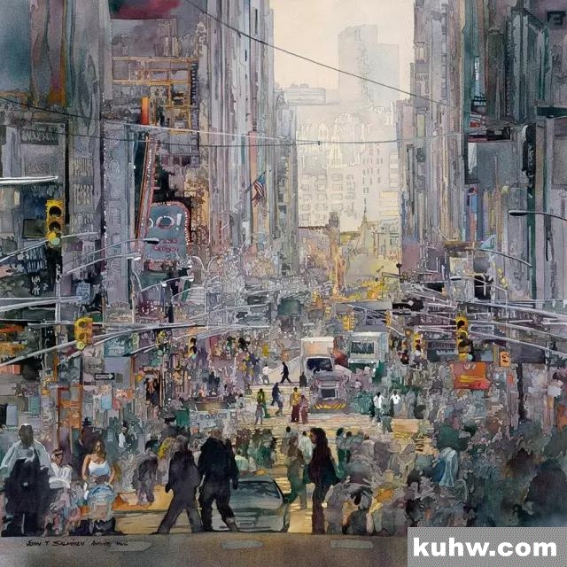 美国水彩画家笔下的中国风情