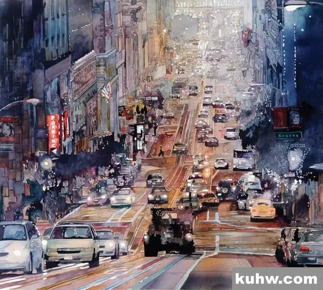 美国水彩画家笔下的中国风情