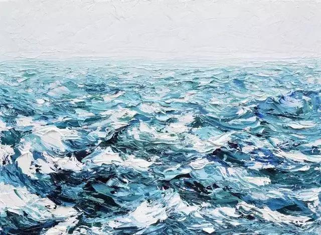 这女子用色大胆，冷暖对比强烈。美国画家Erin Hanson的作品选