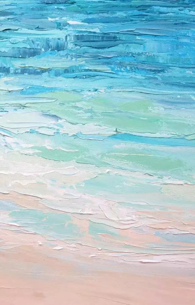 这女子用色大胆，冷暖对比强烈。美国画家Erin Hanson的作品选