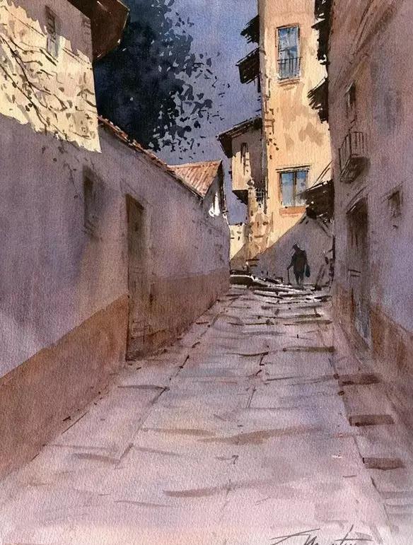 西班牙画家福斯蒂诺·马丁（Faustino Martin）水彩作品选