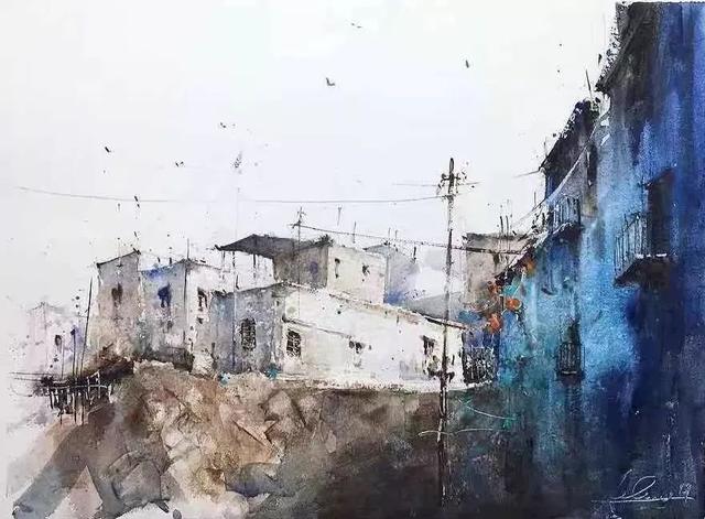 意大利艺术家杰拉米亚·塞里的水彩作品欣赏