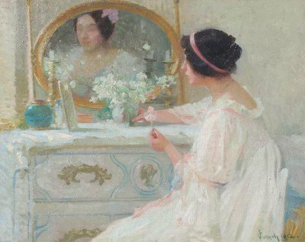 印象派风景，美国画家<a href=https://www.kuhw.com/e/tags/?tagid=1081 target=_blank class=infotextkey>罗伯特</a>·威廉·冯诺的油画