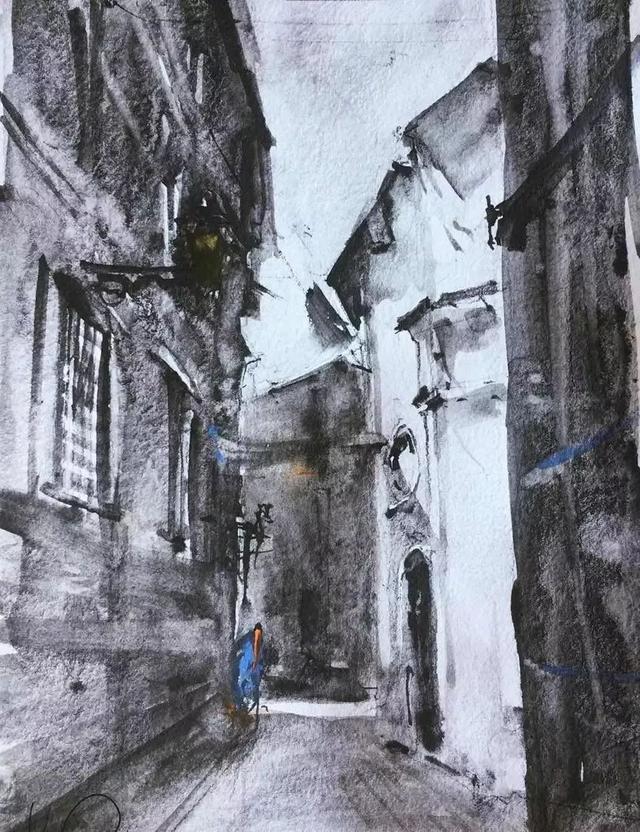 意大利艺术家杰拉米亚·塞里的水彩作品欣赏