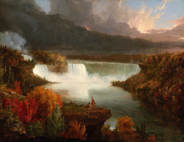 托马斯·科尔（Thomas Cole ）-《尼亚加拉大瀑布的远景》高清下载