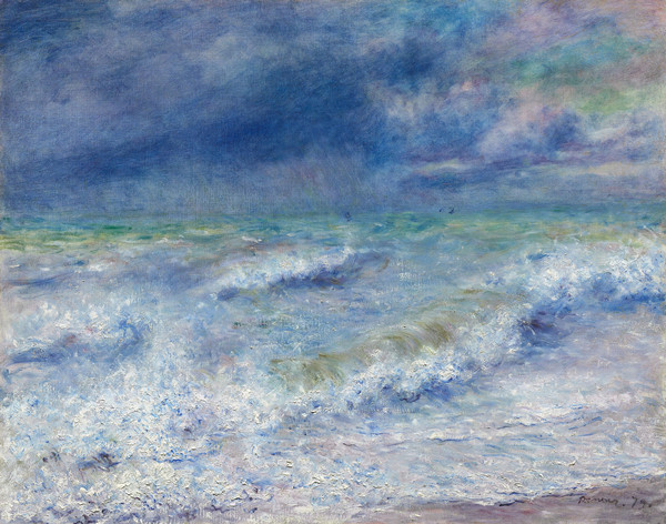 皮埃尔·奥古斯特·雷诺阿 (Pierre-Auguste Renoir)-《海景》高清下载
