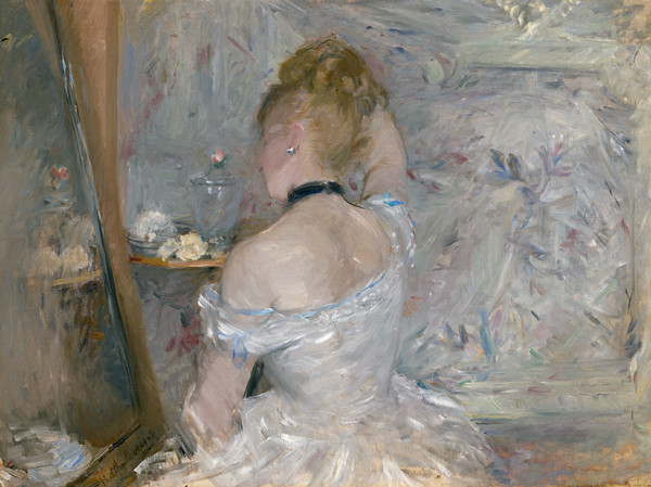贝特·莫里索(Berthe Morisot)作品《女人在她的化妆》高清下载