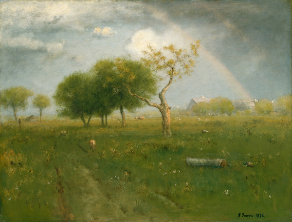 乔治·英尼斯(George Inness)作品《夏季淋浴后》高清下载