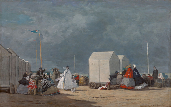 欧仁·布丁(Eugène Boudin)作品《即将来临的风暴》高清下载