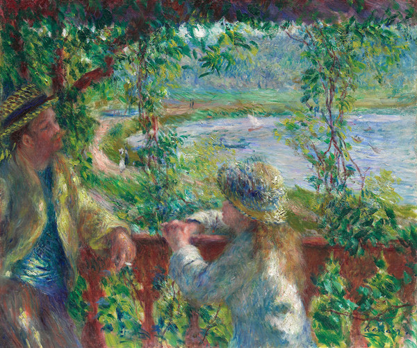 皮埃尔·奥古斯特·雷诺阿(Pierre-Auguste Renoir)作品《湖泊附近》高清下载