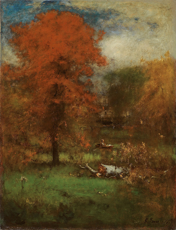 乔治·英尼斯(George Inness)作品《磨池》高清下载