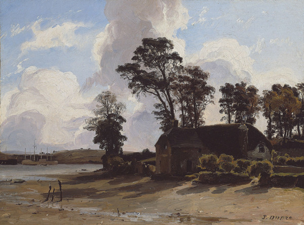 法国画家朱尔斯·杜佩（JulesDupré）作品《河口农场》高清下载