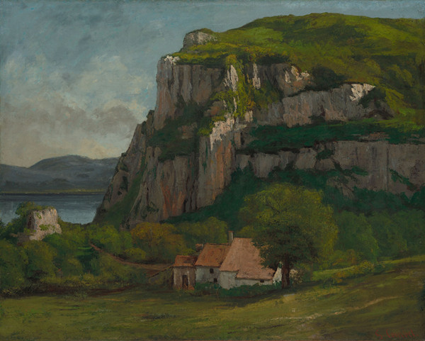 古斯塔夫·库尔贝（Gustave Courbet）作品《豪特皮尔岩》高清下载