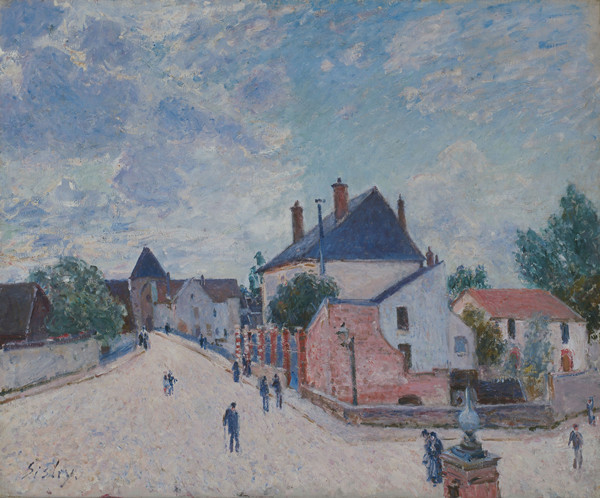 阿尔弗雷德·西斯利（Alfred Sisley）作品《莫雷街》高清下载