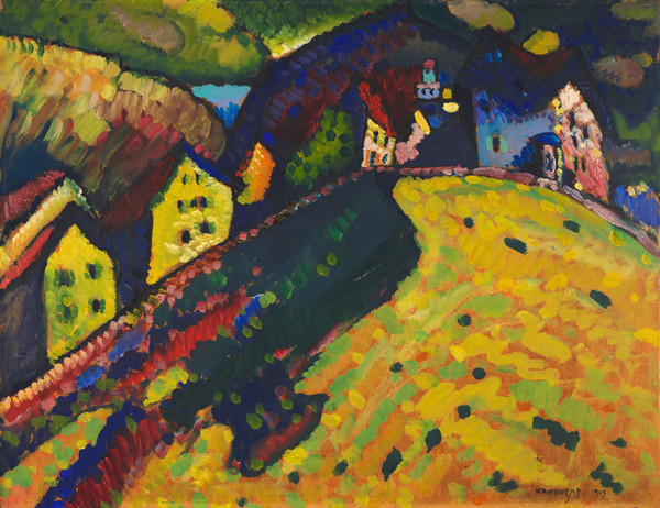 瓦西里·康定斯基(Vassily Kandinsky)作品《穆瑙的房子》高清下载