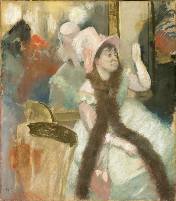 埃德加·德加(Edgar Degas)作品《化妆舞会后的画像》高清下载