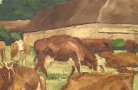 安德烈·杜诺耶·塞贡萨克 作品《牧草》欣赏