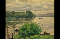 阿尔伯特·马奎特作品《塞纳河上的特里尔》欣赏