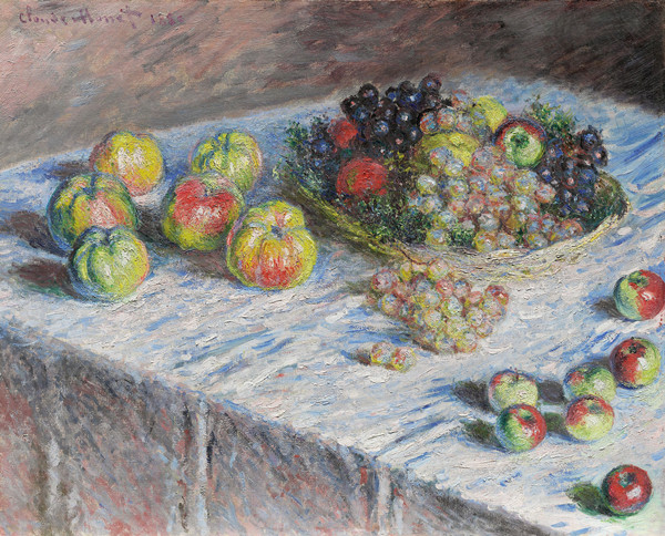 克洛德·莫奈（Claude Monet）作品《苹果和葡萄》高清下载