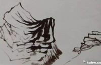 写意《松林归隐图》示范步骤