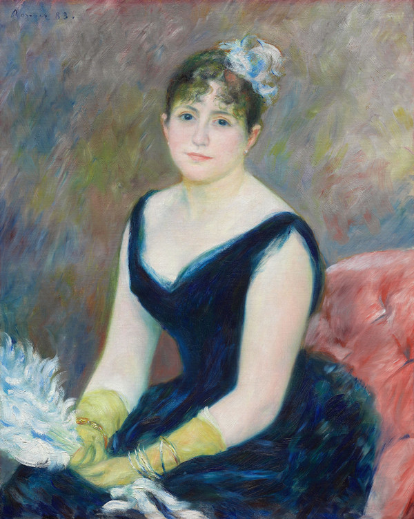 皮埃尔·奥古斯特·雷诺阿(Pierre-Auguste Renoir)作品《莱昂·克拉皮森夫人》高清下载