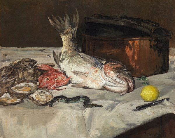 爱德华·马奈（édouard Manet）作品《鱼（静物）》高清下载