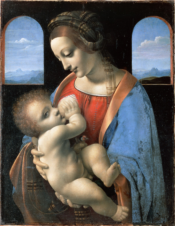 达·芬奇Leonardo da Vinci）-麦当娜与孩子（The Litta Madonna）